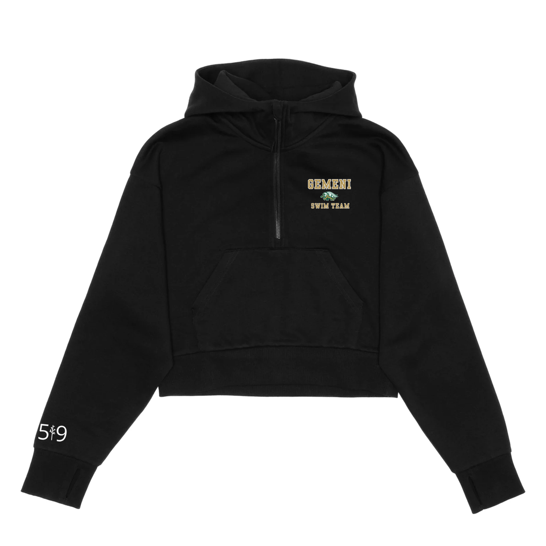 GEMINI SWIM TEAM CROPPED SCUBA 1/2 ZIP (WOMENS)