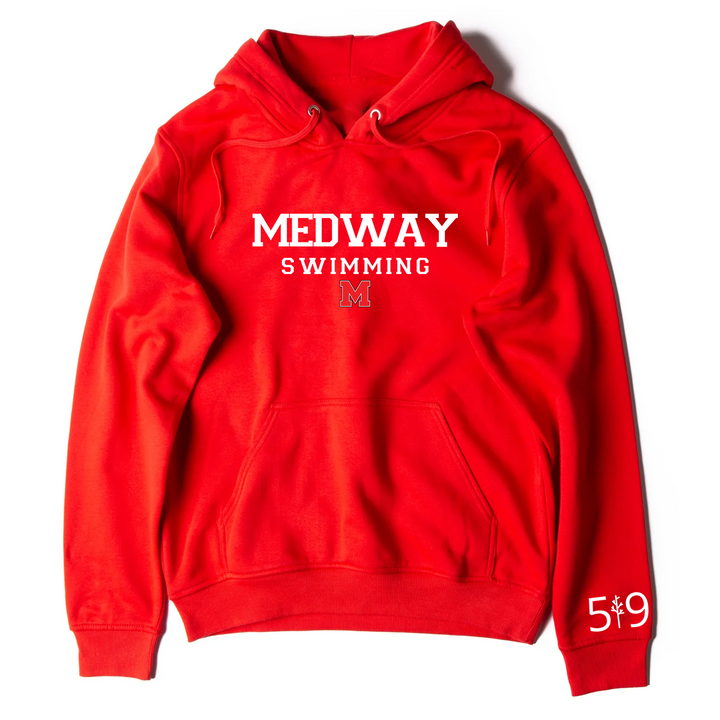 MEDWAY SWIMMING EMBROIDERED HOODIE (UNISEX)