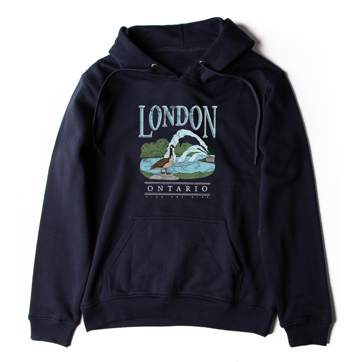 LONDON VINTAGE THAMES RIVER HOODIE (UNISEX)