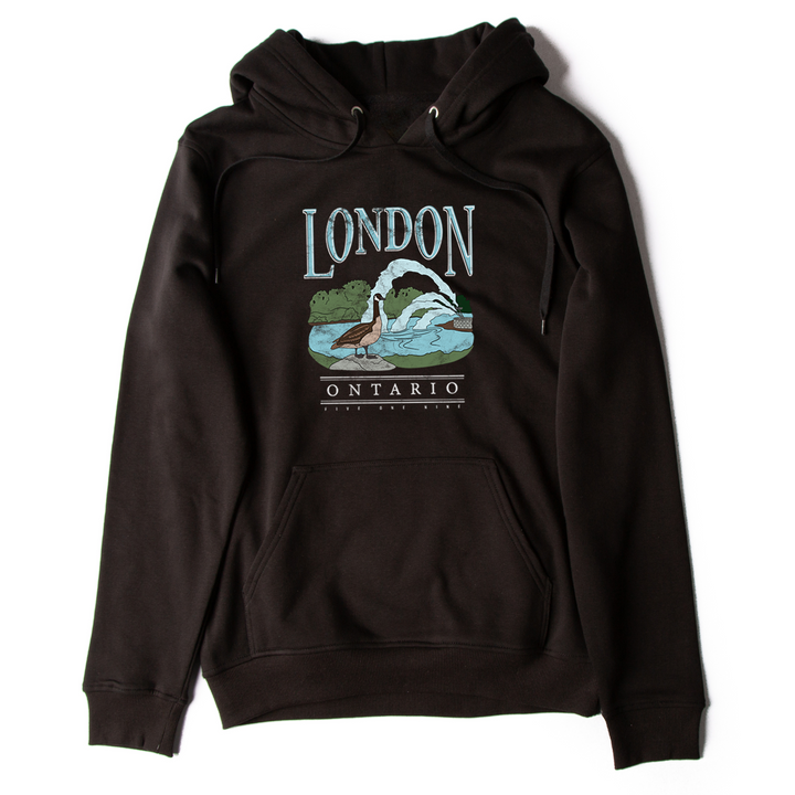 LONDON VINTAGE THAMES RIVER HOODIE (UNISEX)