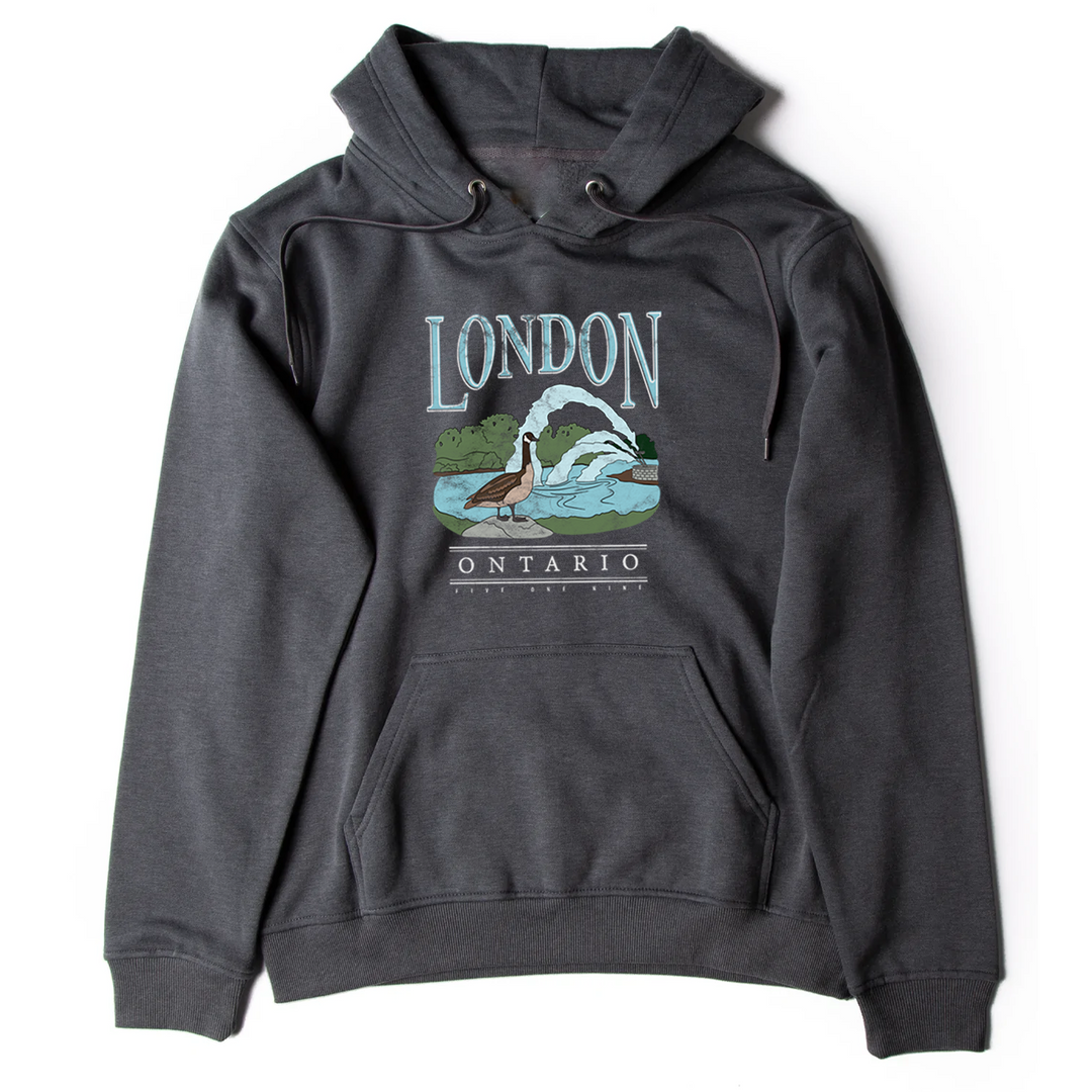 LONDON VINTAGE THAMES RIVER HOODIE (UNISEX)