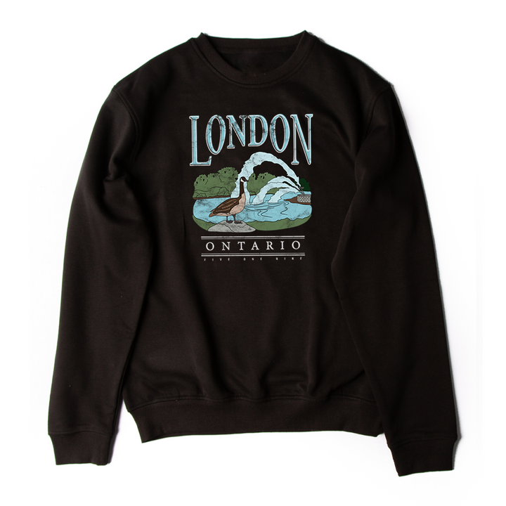 LONDON VINTAGE THAMES RIVER CREWNECK (UNISEX)