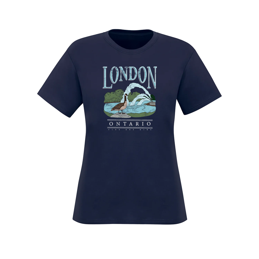 LONDON VINTAGE THAMES RIVER TEE (WOMENS)