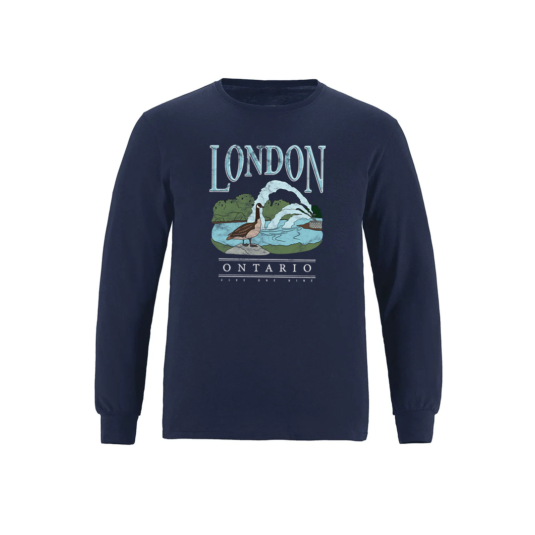 LONDON VINTAGE THAMES RIVER LONG SLEEVE (MENS)