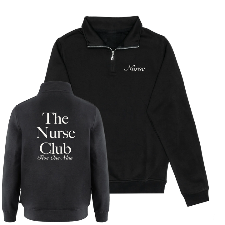 THE NURSE CLUB 1/4 ZIP (UNISEX)