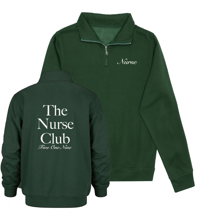 THE NURSE CLUB 1/4 ZIP (UNISEX)