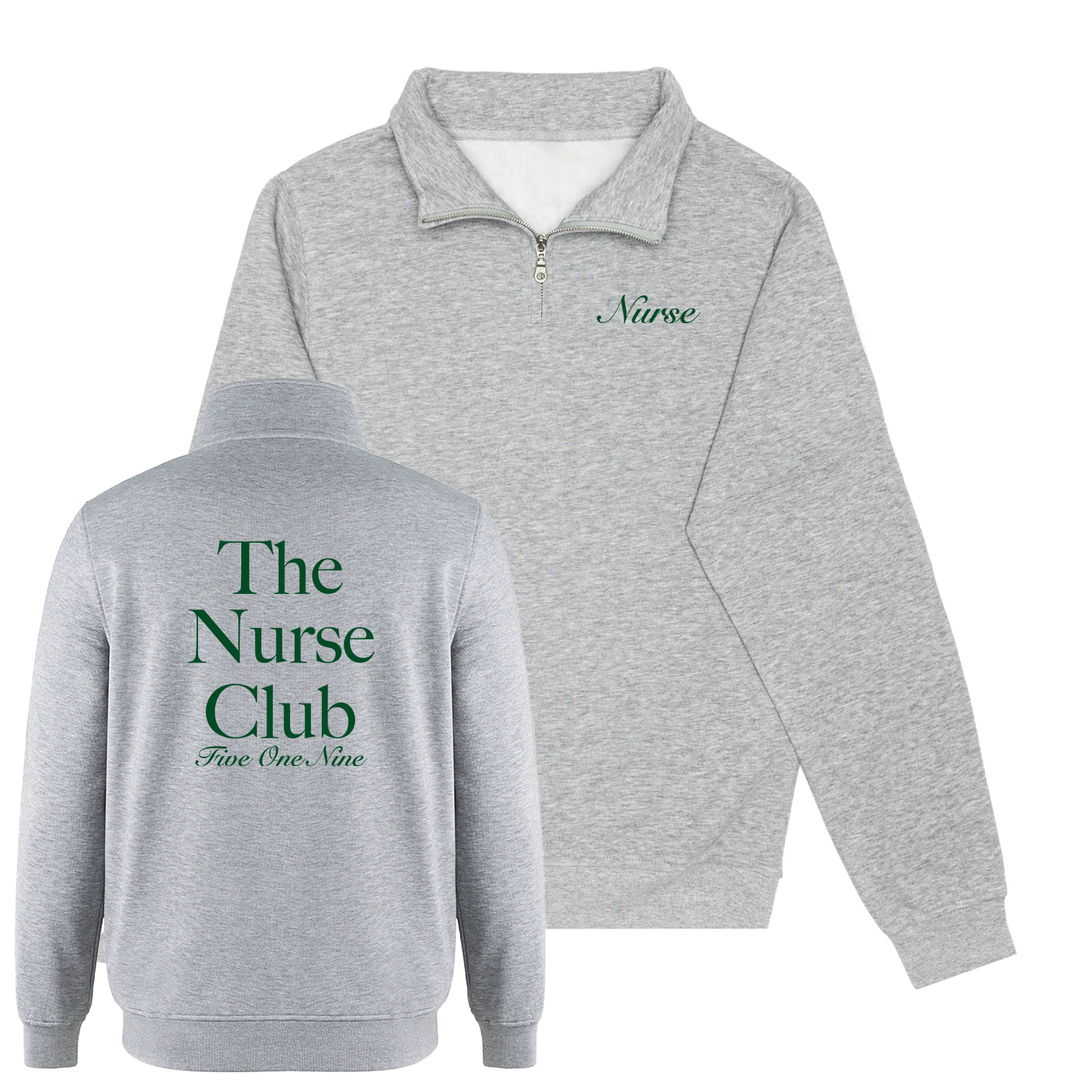 THE NURSE CLUB 1/4 ZIP (UNISEX)