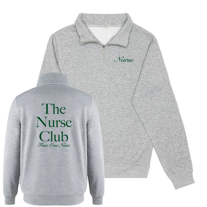 THE NURSE CLUB 1/4 ZIP (UNISEX)