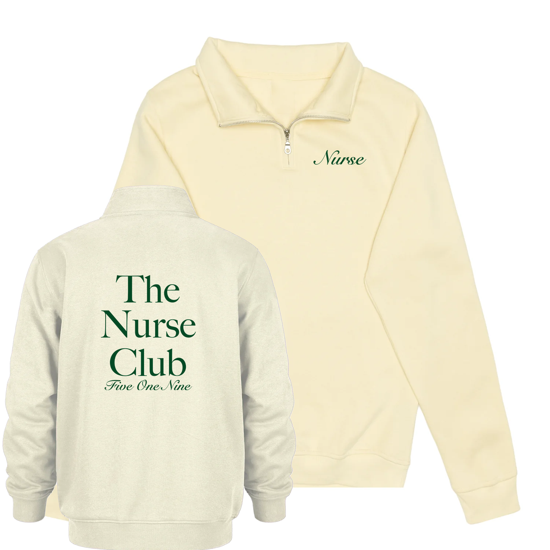 THE NURSE CLUB 1/4 ZIP (UNISEX)