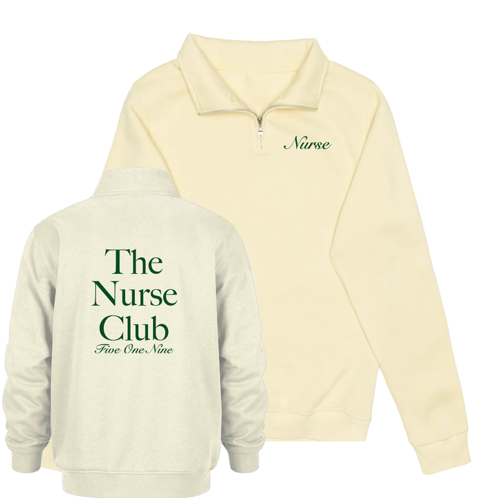 THE NURSE CLUB 1/4 ZIP (UNISEX)
