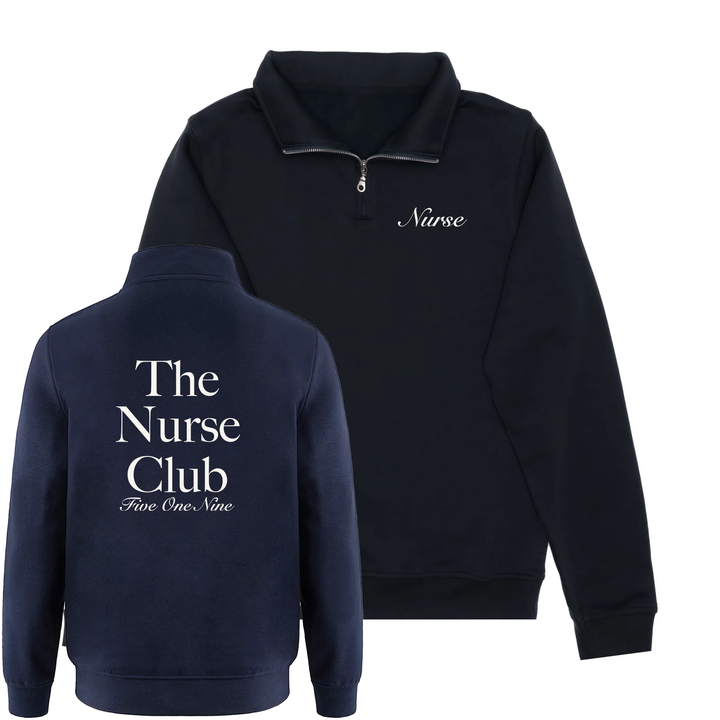 THE NURSE CLUB 1/4 ZIP (UNISEX)