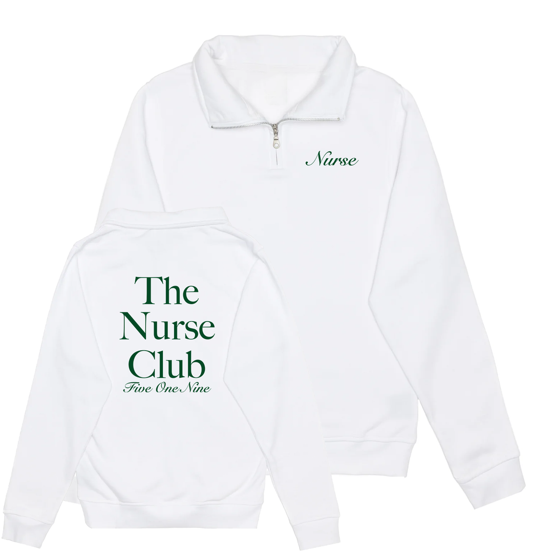 THE NURSE CLUB 1/4 ZIP (UNISEX)
