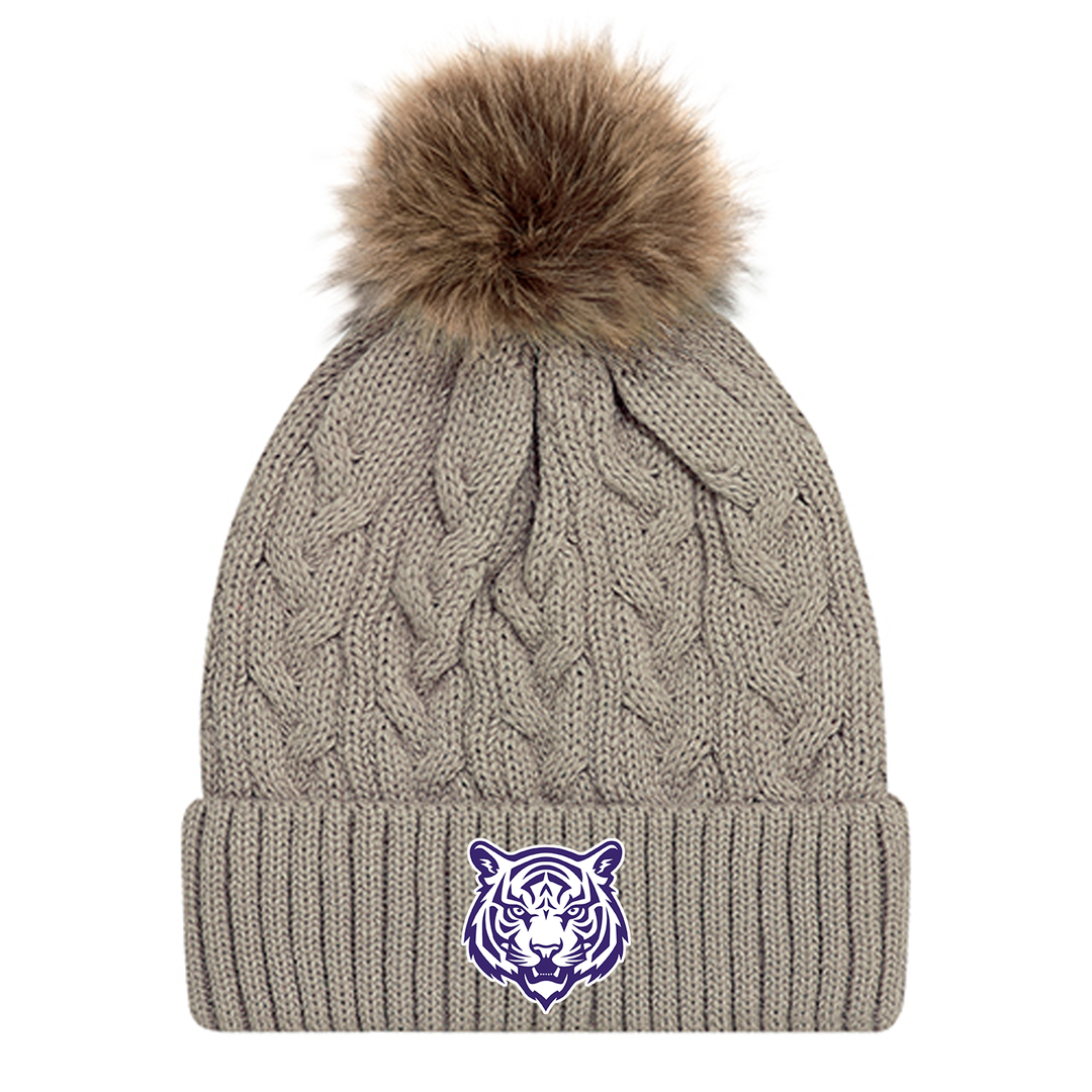 WEST ELGIN EMBROIDERED FAUX FUR TOQUE