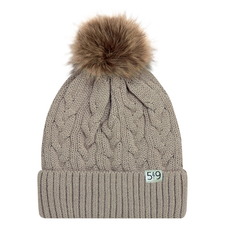 519 WOVEN LABEL FAUX FUR TOQUE (WOMENS)