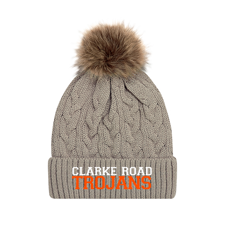 CLARKE ROAD TROJANS EMBROIDERED FAUX FUR TOQUE (WOMENS)