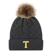 CENTRAL ELGIN EMBROIDERED T FAUX FUR TOQUE (WOMENS)