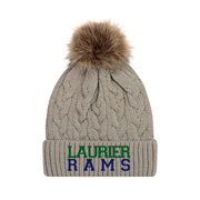 LAURIER RAMS FAUX FUR POMPOM TOQUE (UNISEX)