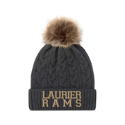 LAURIER RAMS FAUX FUR POMPOM TOQUE (UNISEX)