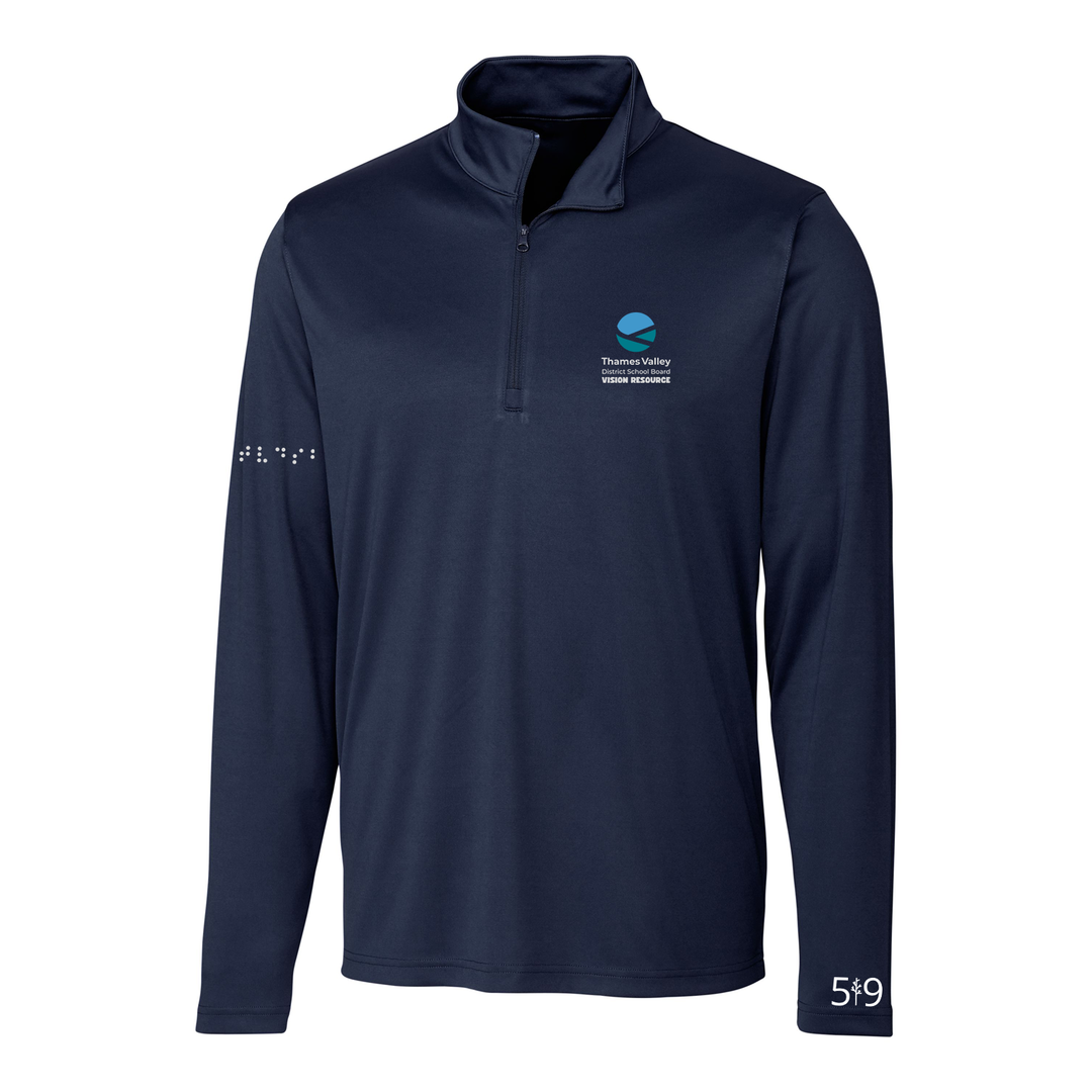 VISION RESOURCE EMBROIDERED ATHLETIC 1/4 ZIP (MENS)