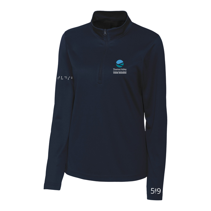 VISION RESOURCE EMBROIDERED ATHLETIC 1/4 ZIP (WOMENS)