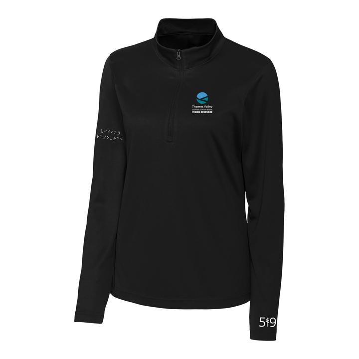 VISION RESOURCE EMBROIDERED ATHLETIC 1/4 ZIP (WOMENS)