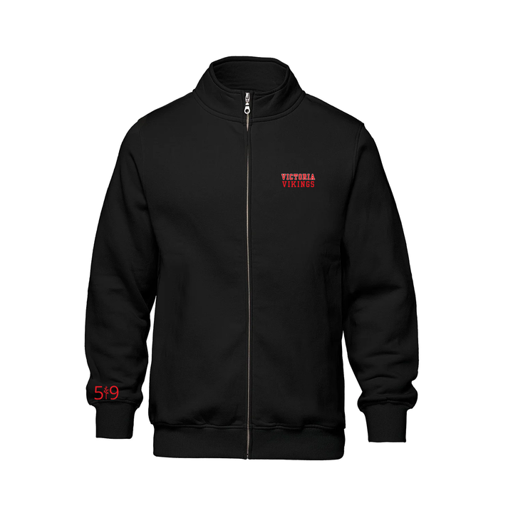 VICTORIA EMBROIDERED ZIP-UP SWEATER (UNISEX)