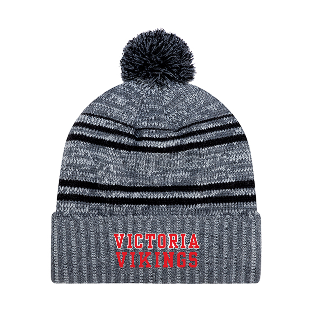 VICTORIA EMBROIDERED POM-POM TOQUE