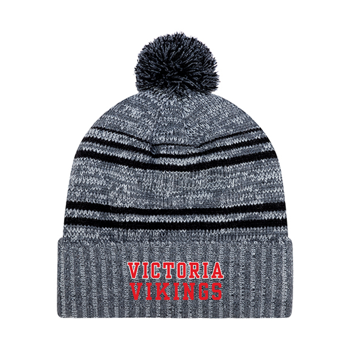 VICTORIA EMBROIDERED POM-POM TOQUE