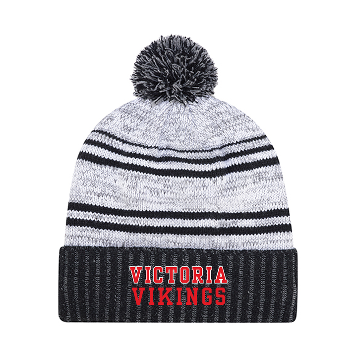 VICTORIA EMBROIDERED POM-POM TOQUE