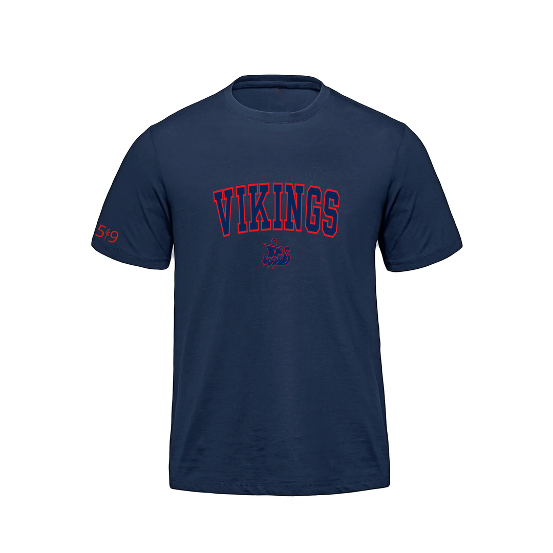 VICTORIA VIKINGS VARSITY PREMIUM TEE (MENS)