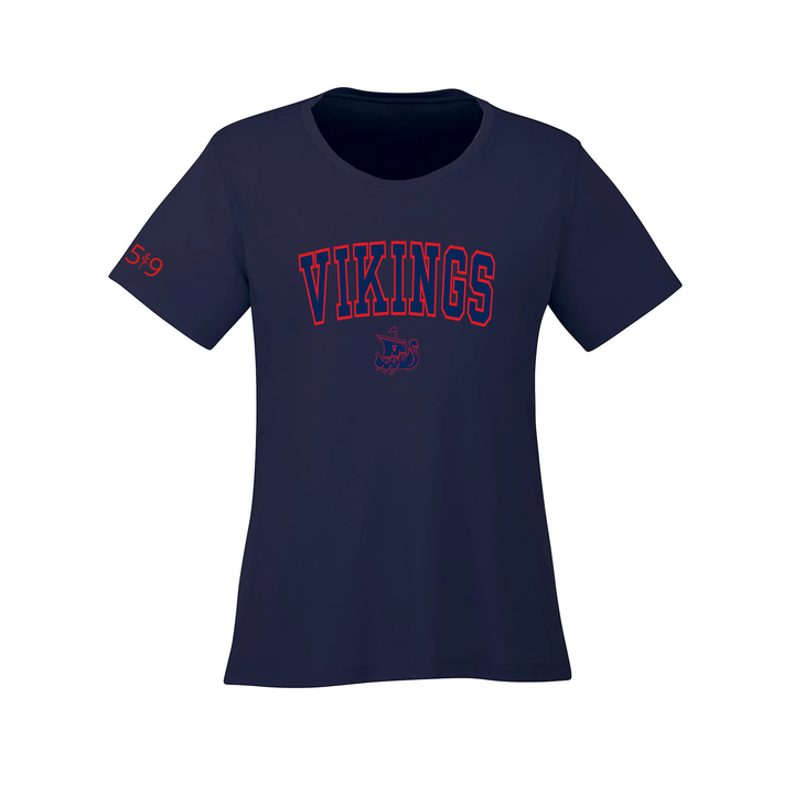 VICTORIA VIKINGS VARSITY ATHLETIC TEE (WOMENS)