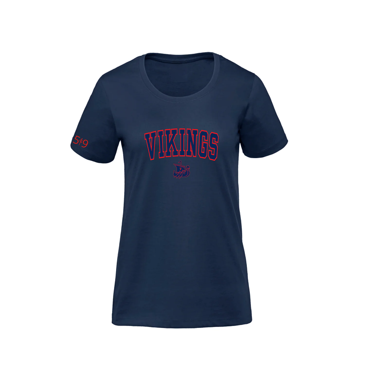 VICTORIA VIKINGS VARSITY PREMIUM TEE (WOMENS)