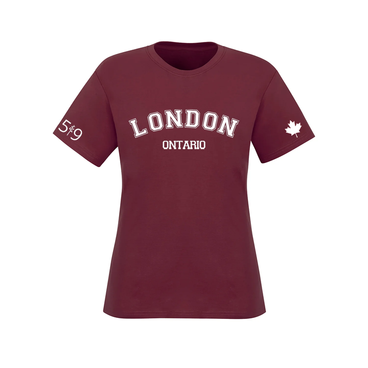 LONDON VARSITY TEE (WOMENS)