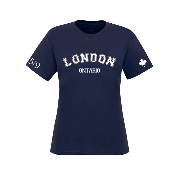 LONDON VARSITY TEE (WOMENS)