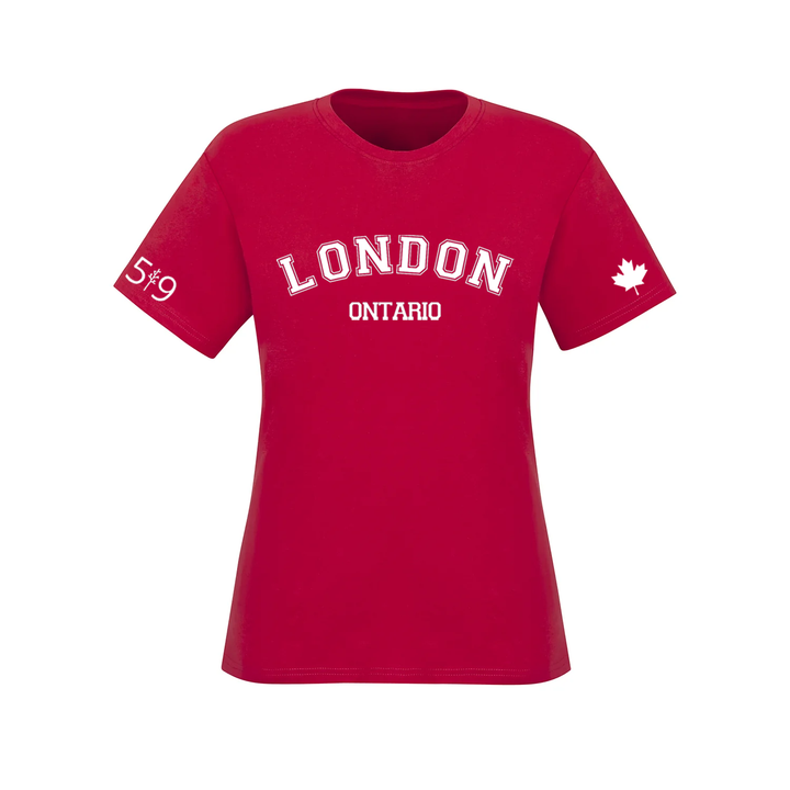 LONDON VARSITY TEE (WOMENS)