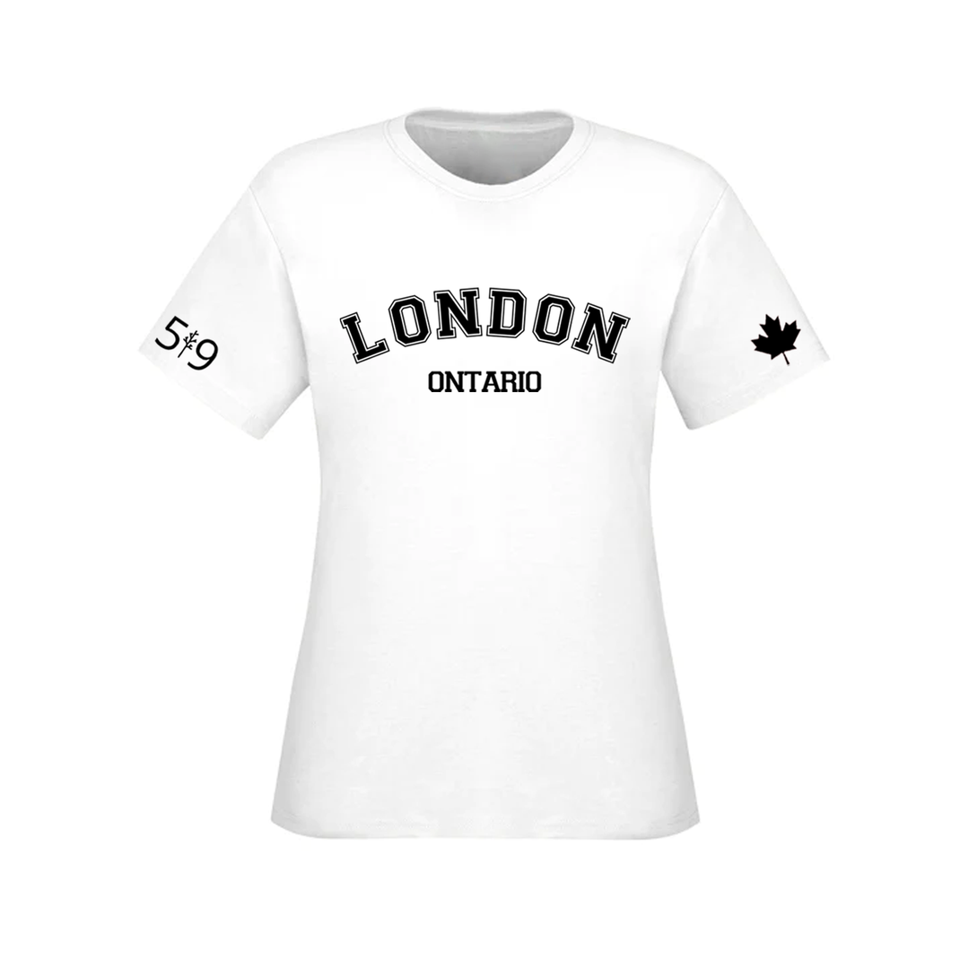 LONDON VARSITY TEE (WOMENS)