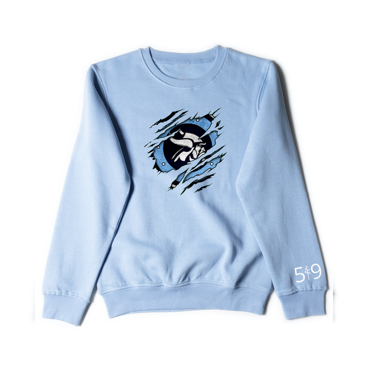 LUCAS VIKINGS DISTRESSED CREW (UNISEX)