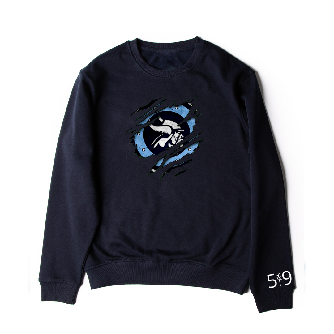 LUCAS DISTRESSED CREW (UNISEX)