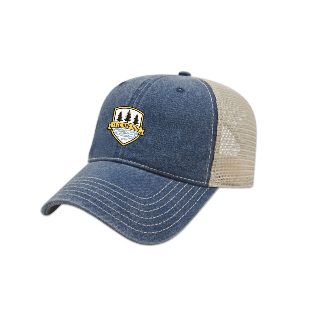 519 GONE CAMPING VINATAGE MESHBACK HAT (UNISEX)