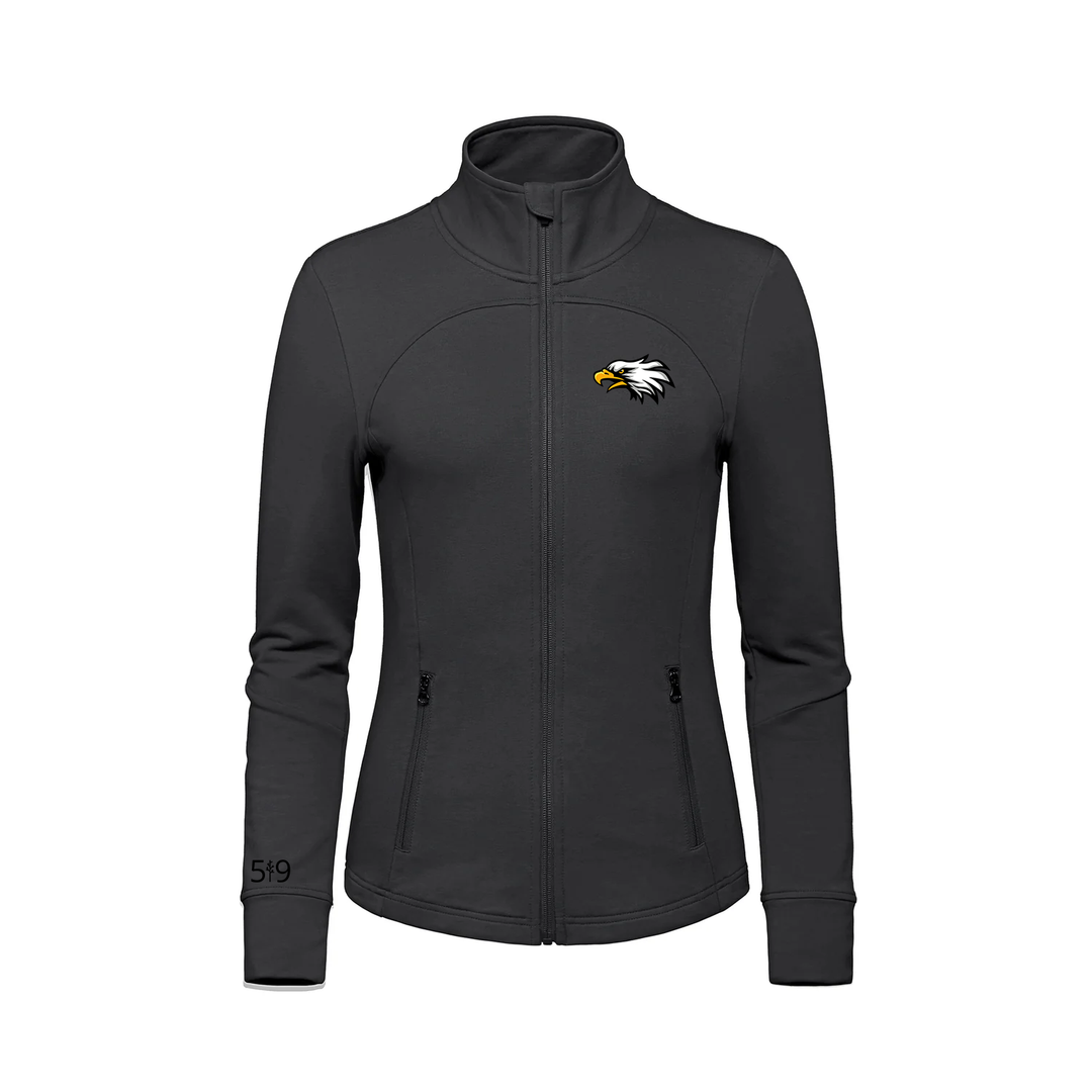 W.D. SUTTON EMBROIDERED FRENCH TERRY ZIP-UP (WOMENS)