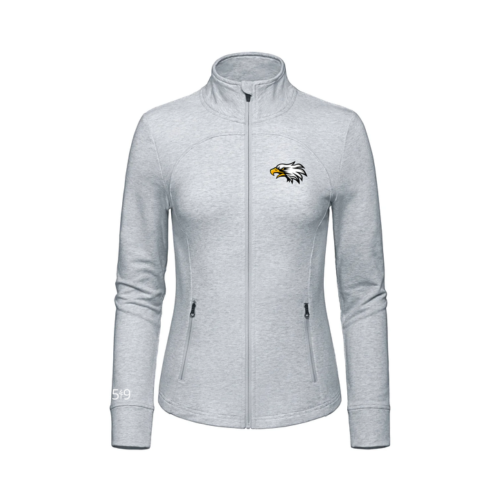 W.D. SUTTON EMBROIDERED FRENCH TERRY ZIP-UP (WOMENS)