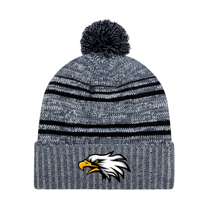 W.D. SUTTON EMBROIDERED POM-POM TOQUE