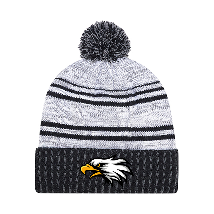 W.D. SUTTON EMBROIDERED POM-POM TOQUE