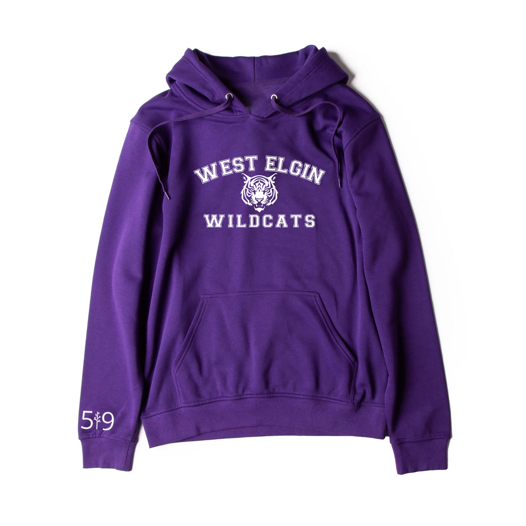 WEST ELGIN WILDCATS CLASSIC HOODIE (UNISEX)