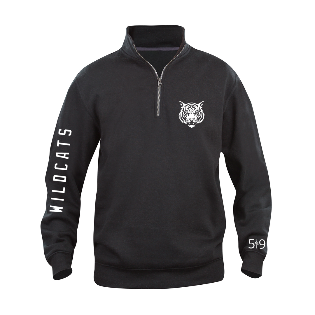 WILDCATS SLEEVE LOGO 1/4 ZIP (UNISEX)