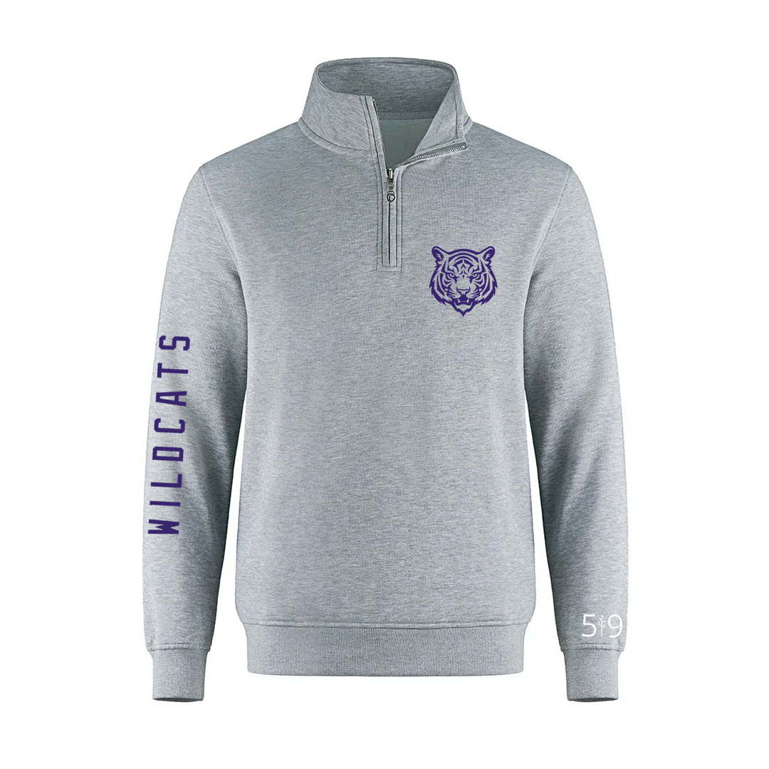 WILDCATS SLEEVE LOGO 1/4 ZIP (UNISEX)