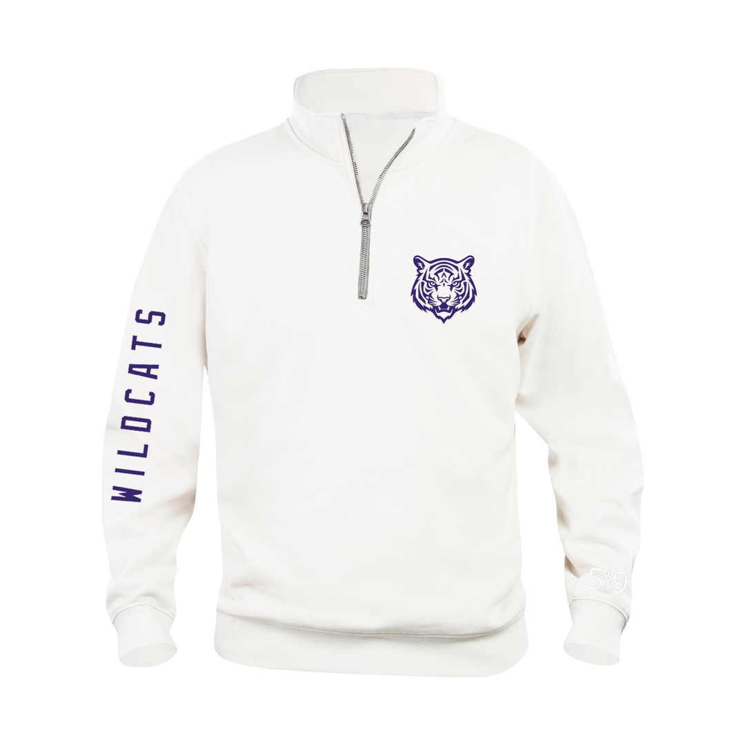 WILDCATS SLEEVE LOGO 1/4 ZIP (UNISEX)