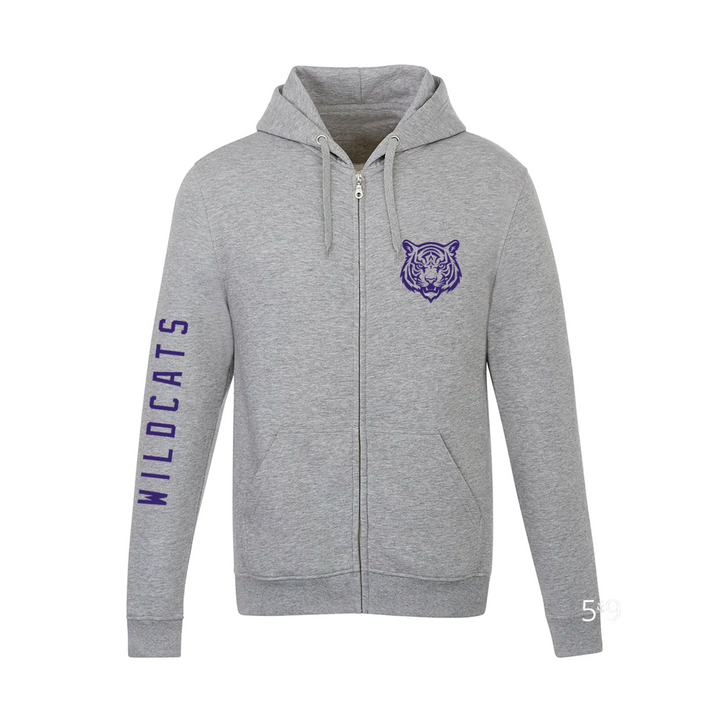 WILDCATS SLEEVE LOGO ZIP-UP (UNISEX)