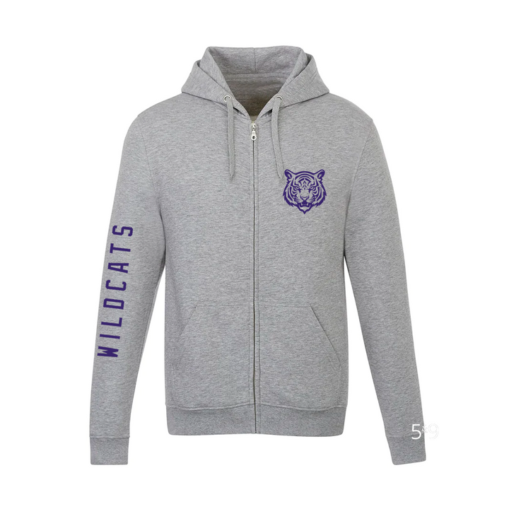 WILDCATS SLEEVE LOGO FULL ZIP (UNISEX)