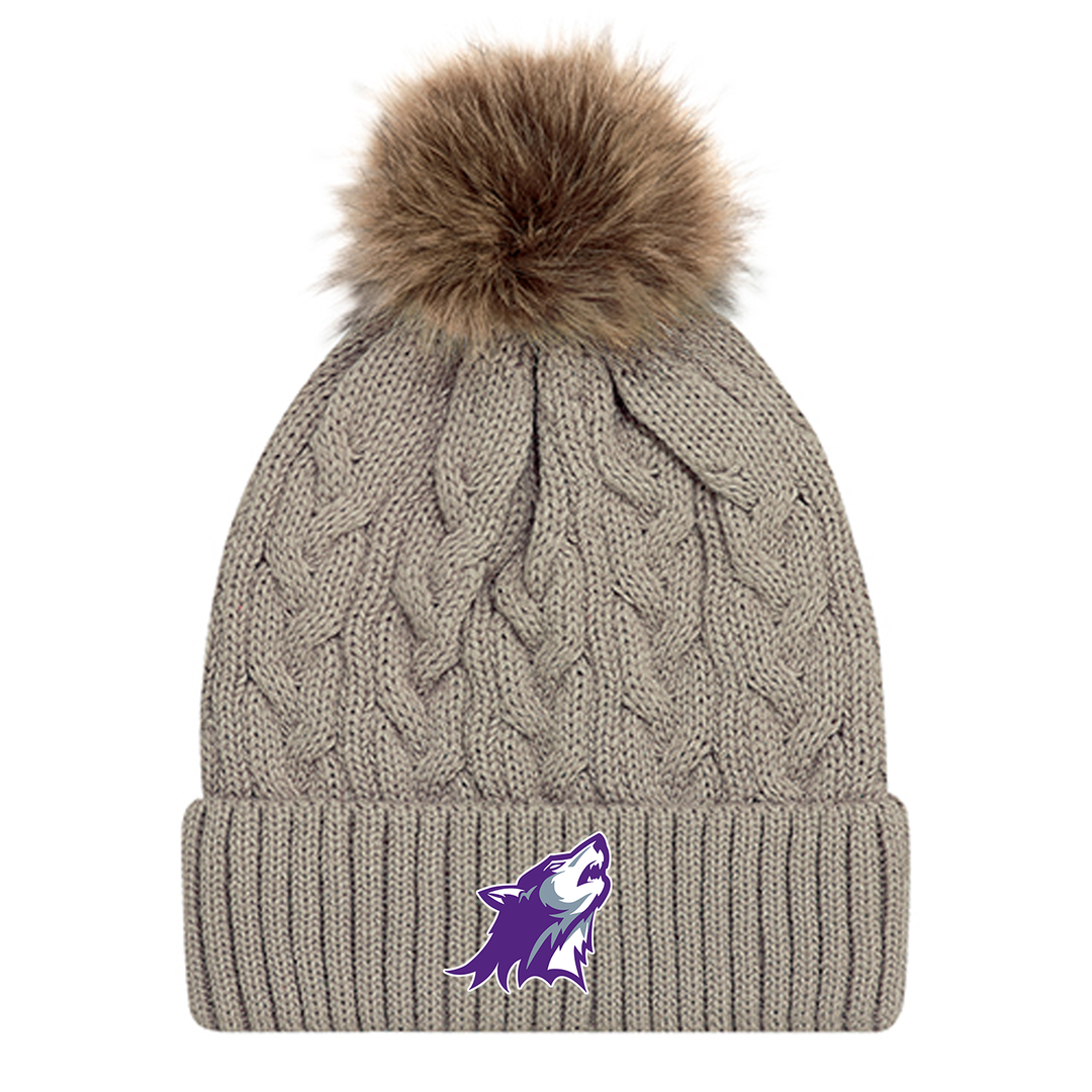 WILFRID JURY EMBROIDERED FAUX FUR TOQUE